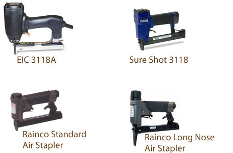 EIC 3118A Stapler, Sure Shot 3118 Stapler, Rainco Long Nose Air Stapler, Rainco Standard Air Stapler